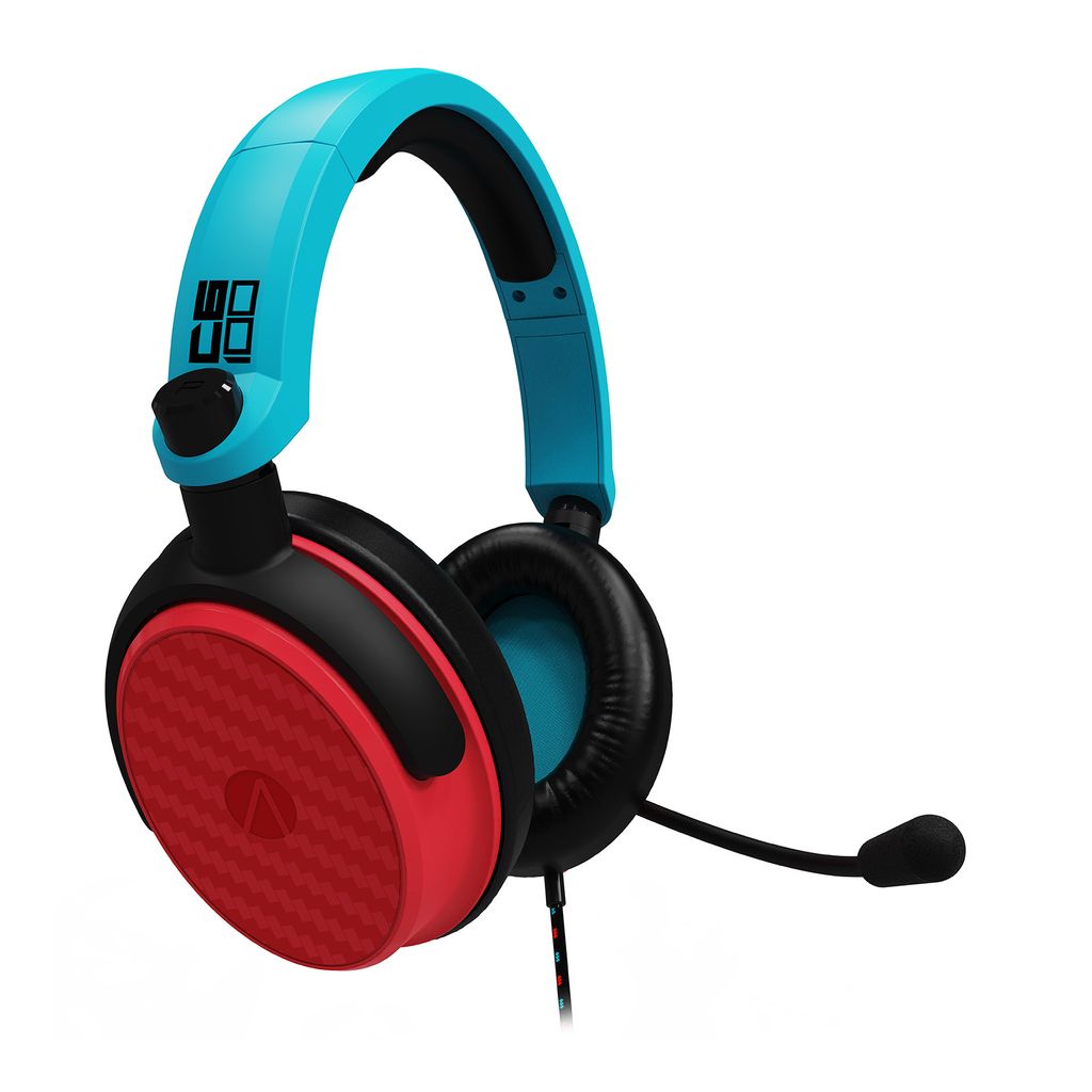 Stealth C6-100 rot/blau Gaming-Headset (Nintendo Switch, 40-mm-Treiber, 3.5mm Klinkenstecker, Stereo)