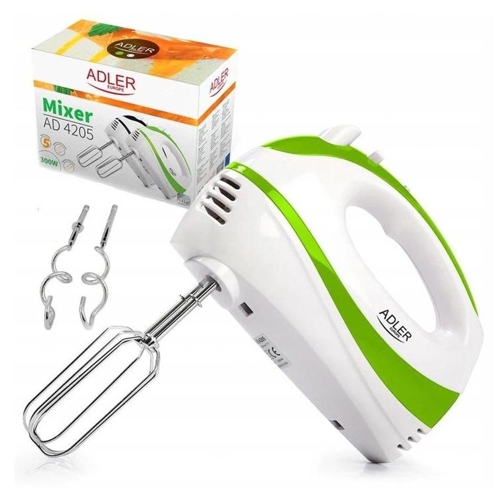 Ručný mixér Adler AD4205, 550 W, turbo, 5 rýchlostí, zelený Obrázok produktu 