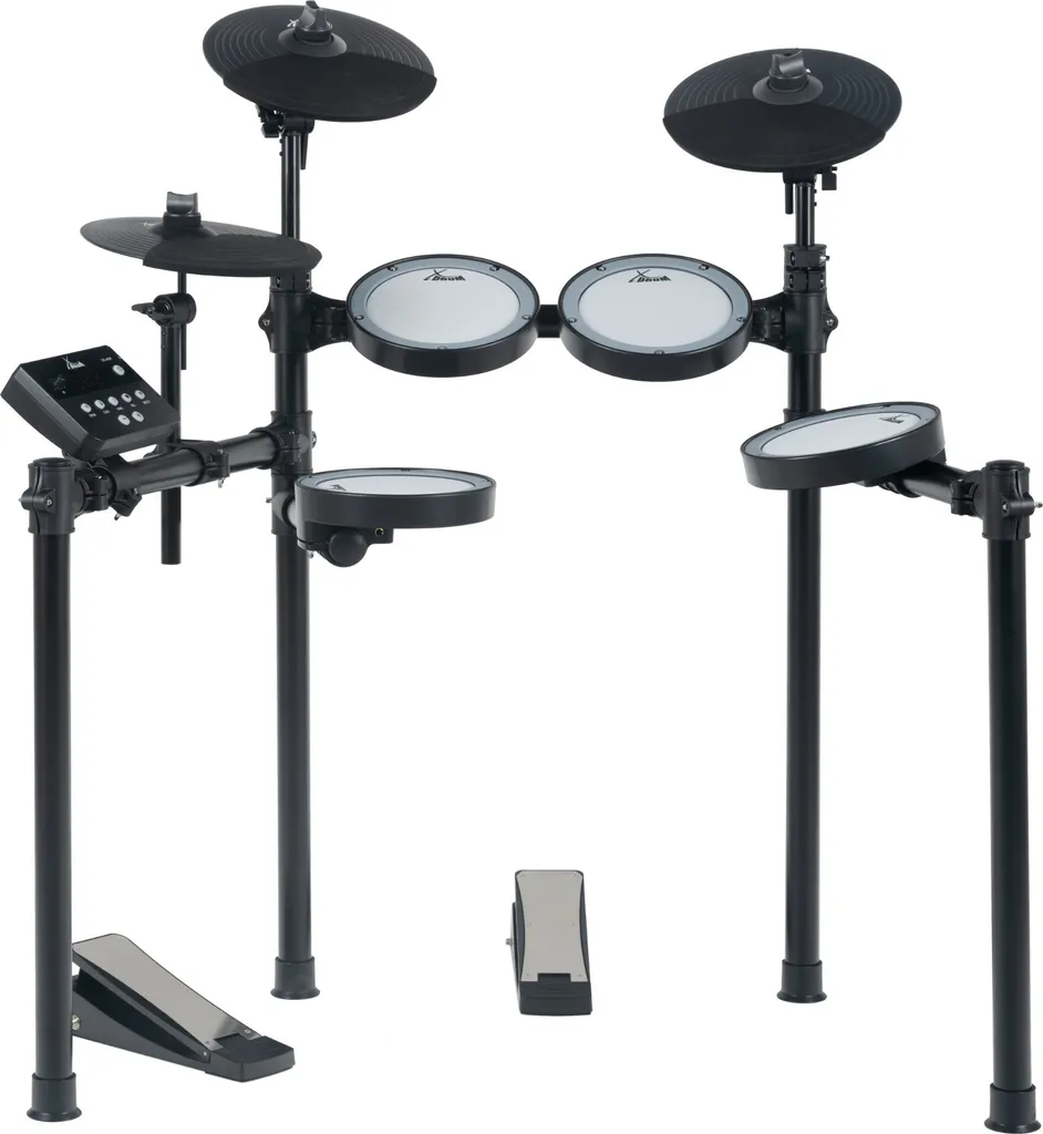 XDrum DD-460C Batterie Électronique Compacte avec Pads en Peau Maillée