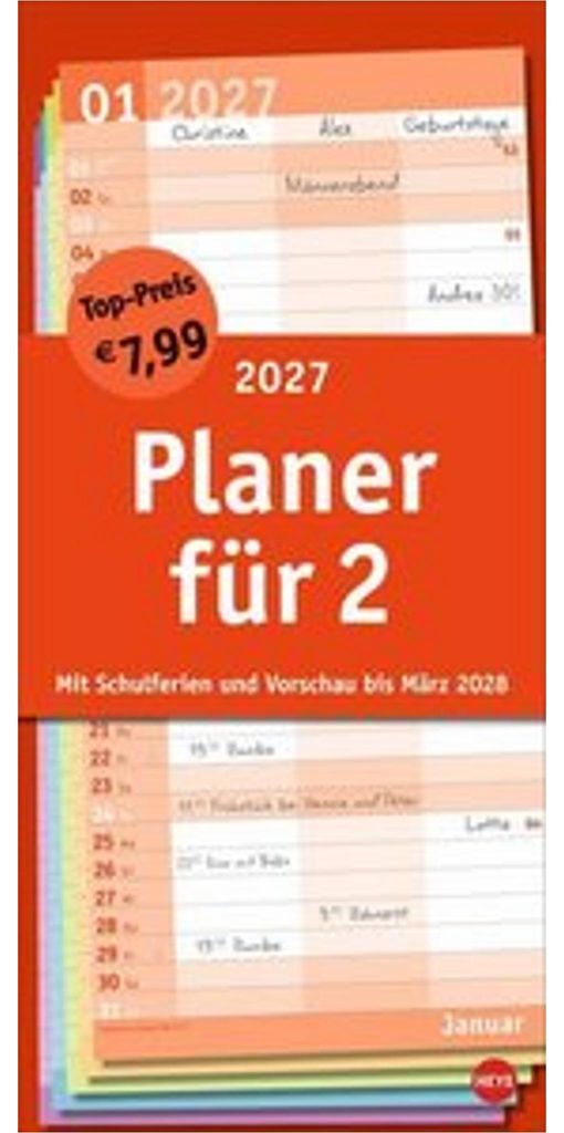 Základný plánovač pre dvoch 2027 Obrázok produktu 