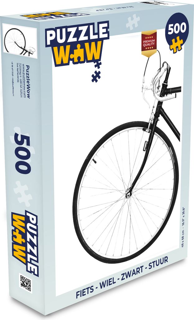 MuchoWow Puzzle 500 Teile Fahrrad - Rad - Schwarz - Lenker - Denken - Spiel - Toy