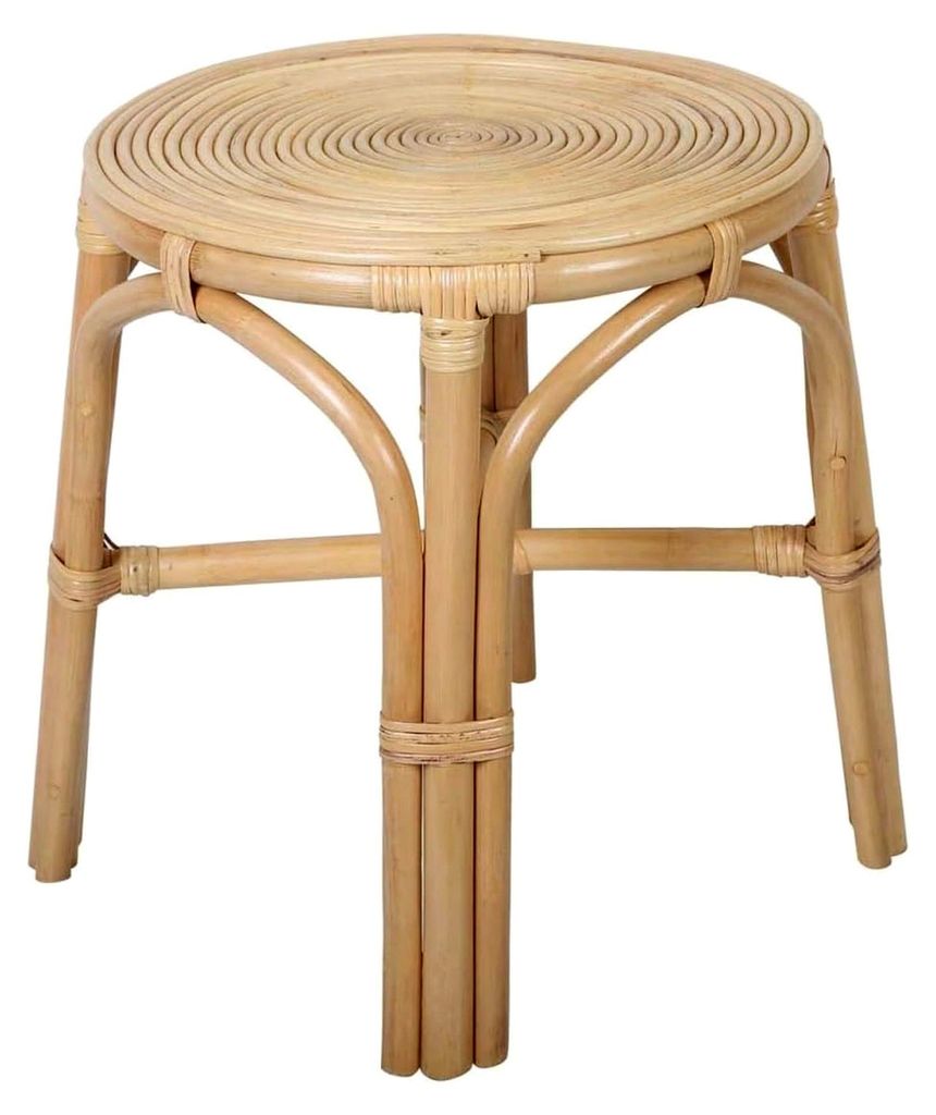 Rattan Beistelltisch Hocker für Wohnzimmer und Balkon
