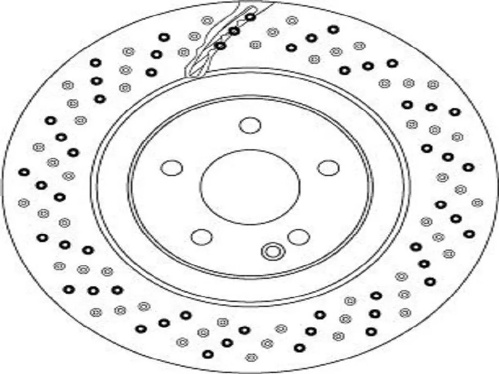 Disque de frein 334mm haute performance TRW DF6741S carbone