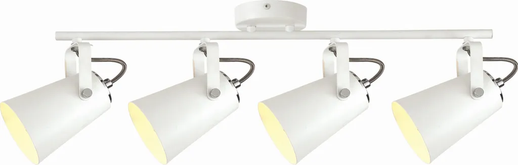 Rampe de Spots pour Cuisine et Couloir NESTA Blanc 4x25W E27 Kaja