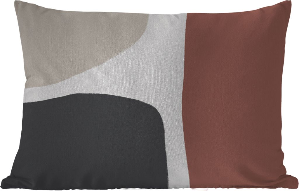 MuchoWow Outdoor Kissen - Pastell - Abstrakt - Design - 50x30 cm - Wetterfest - Lounge Kissen - Sofa kissen - Wohnzimmer Dekoration