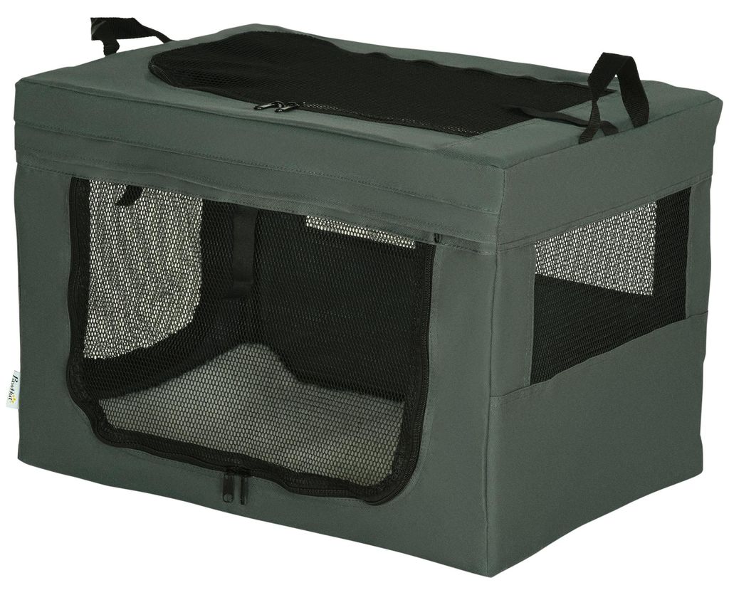 PawHut Honden tas, hondenkooi met gaasvensters, Productafbeelding 