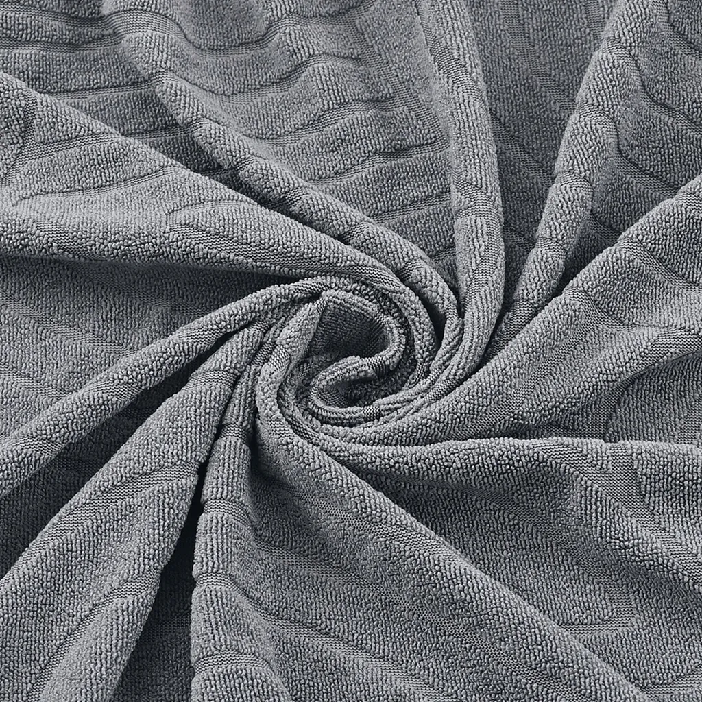 Set 4 Coprisedia Jacquard Grigio Impermeabili | Fodere Sedie Sala Pranzo - 9