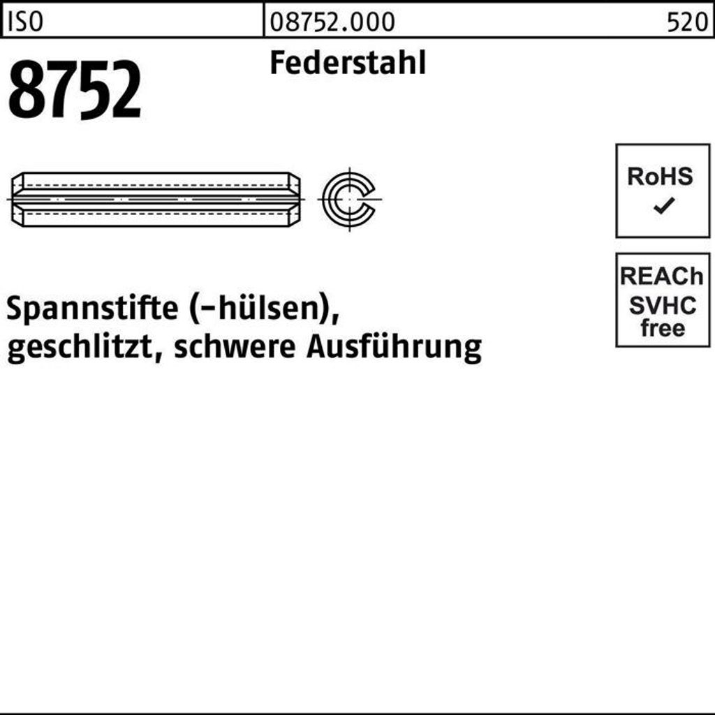 Reyher Spannstifte ISO 8752 Federstahl 7x14 (100 Stück)
