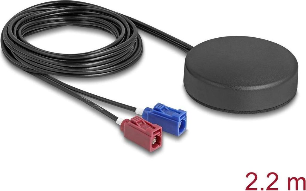 DELOCK 4G GNSS Antenne 1 x FAKRA C + 1 x FAKRA D Buchse
