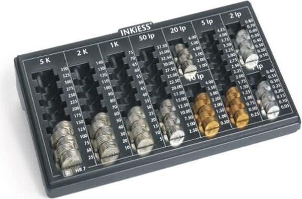 Kasse Maxicoin HR 7 (Kroatien) graphitschwarz