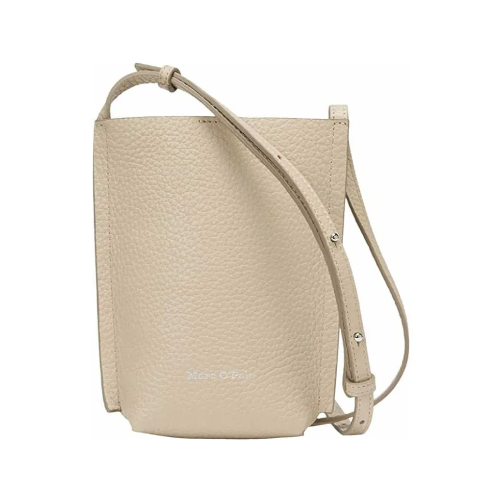 Marc O'Polo Bayla Cellphone Bag Pelle Beige - Tracolla Donna Chic