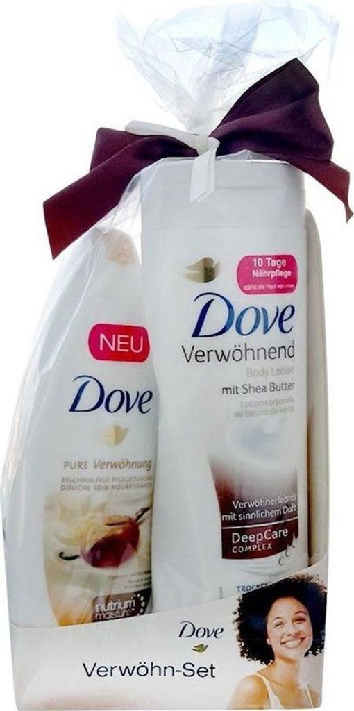 Dove Verwöhn-Set Pflegedusche Shea Butter Vanilleduft Produktbild 