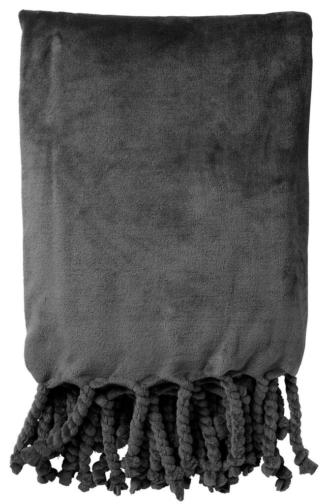 Dutch Decor Wohndecke Flanell-Fleece Florijn 150x200 cm Grau