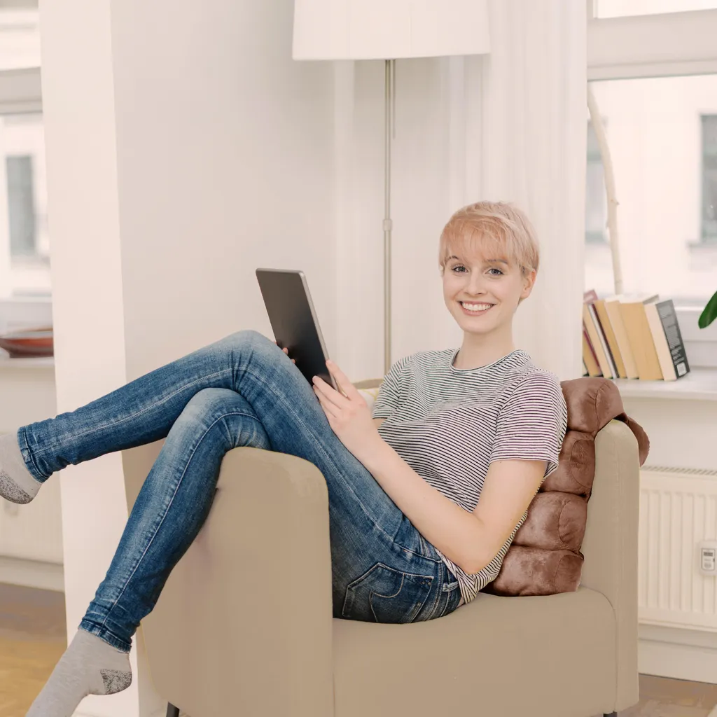 Oreiller de Lecture et Coussin de Soutien Lombaire Ergonomique Modulable