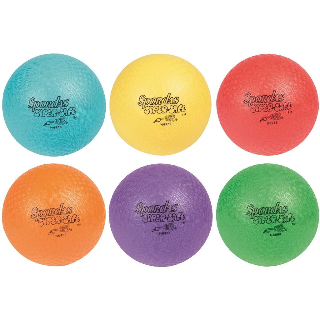 Spordas Spielball Set SuperSafe PG - 6 bunte Bälle für Produktbild 