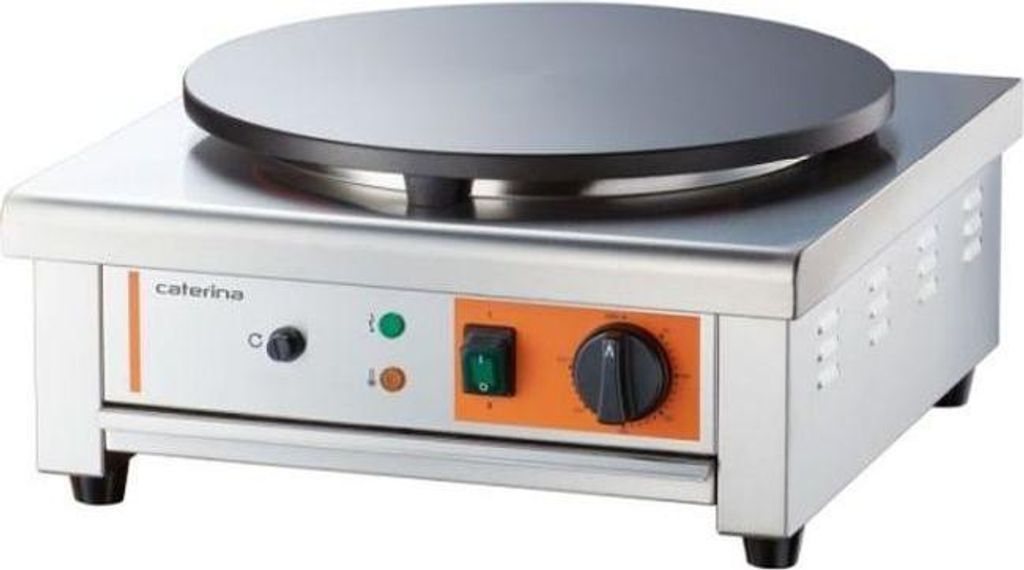 Crêpe-Gerät mit Ø 400 mm Platte, 450x470x220 mm (BxTxH), 3 kW 230 V