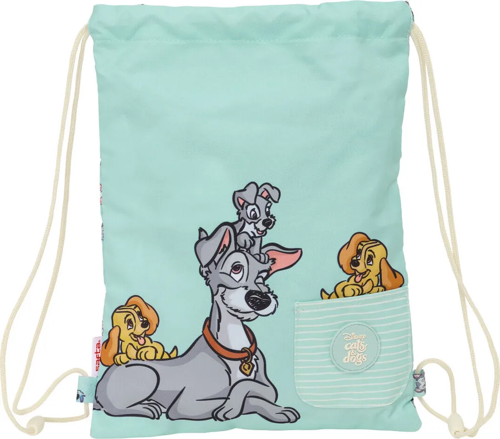 Borsa Zaino Blu 26x34x1 cm | Zainetto Sottile Multifunzione per Donna