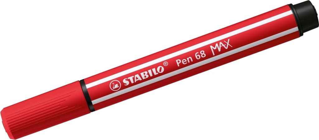 Fasermaler Pen 68 Max Keilspitze karminrot Packung mit 5 Stück