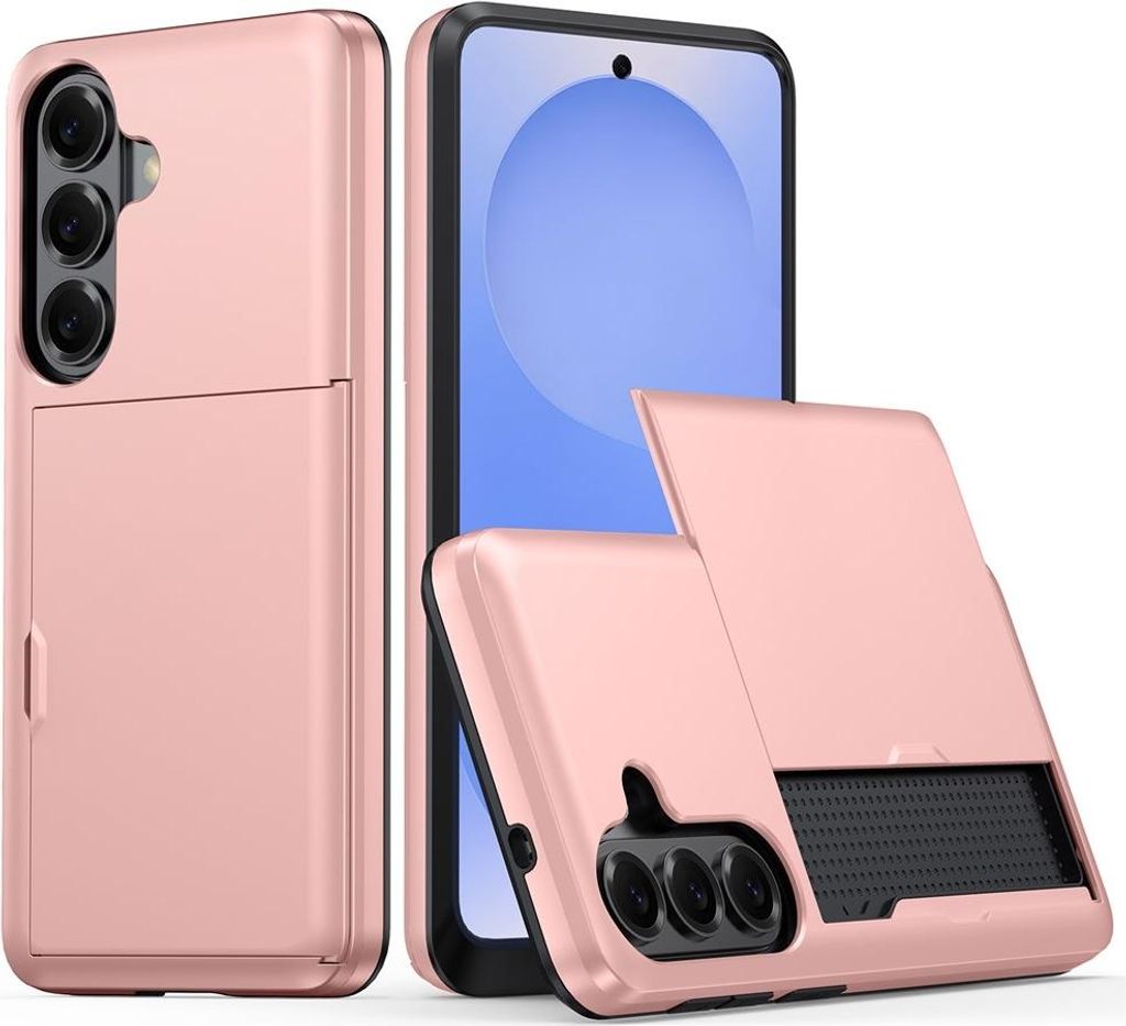 Samsung Galaxy S26 Plus Hülle - Coverup Hybrid Card Slider Back Cover - Roségold