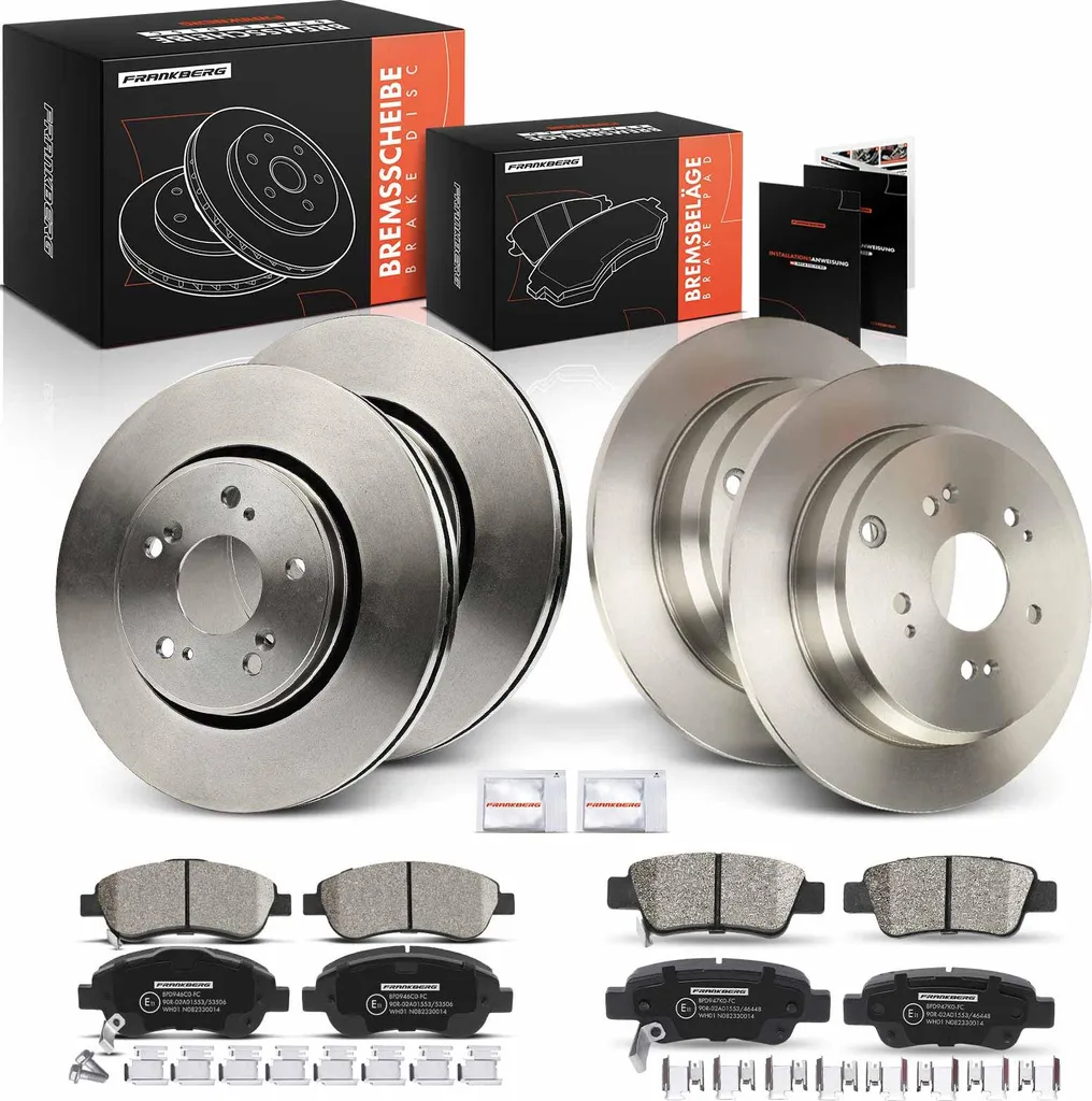 Frankberg Kit de Freinage Disques et Plaquettes pour Honda CR-V III RE