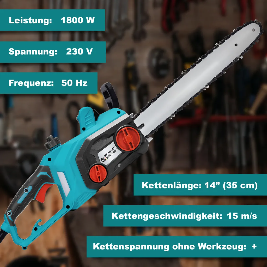 Scie électrique Könner & Söhnen KS CS1800-14 à démarrage progressif
