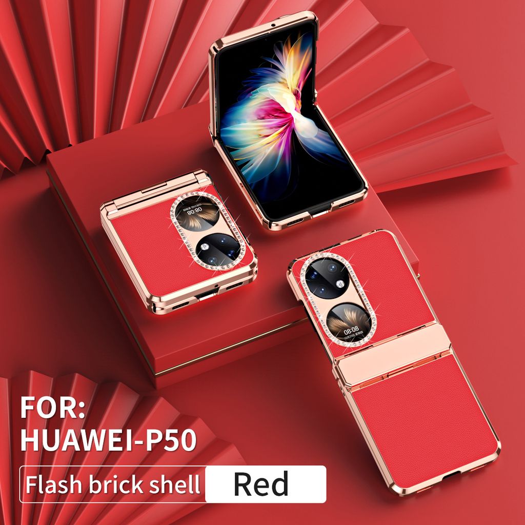 EASSGU Handyhülle Für Huawei P50 Pro (6.6 Zoll) | Galvanisierter Rahmen + Weiches TPU | Schwarz | Vollschutz