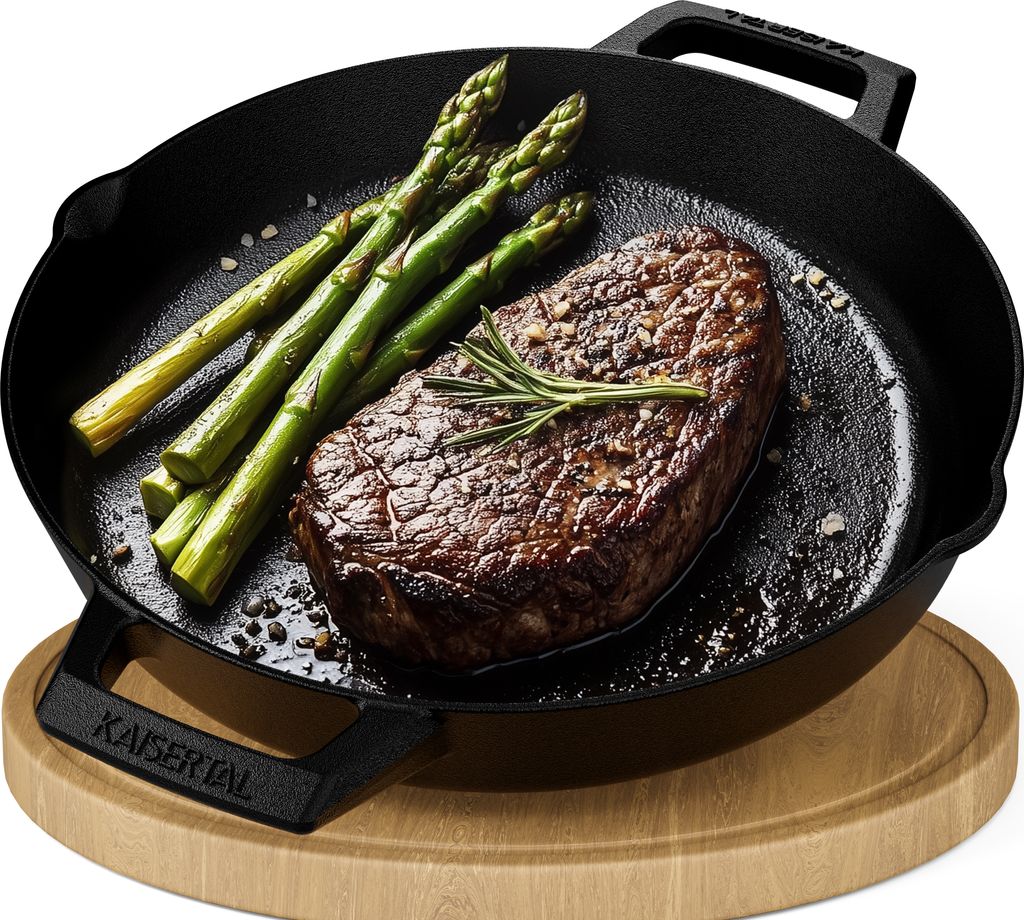 KAISERTAL® Gusseisenpfanne - 30cm Premium Pfanne , Produktbild 