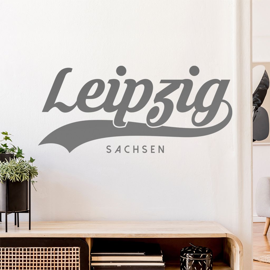 Leipzig Sachsen Wandtattoo Wandaufkleber Wall Sticker - Dekoration, Küche, Wohnzimmer, Schlafzimmer, Badezimmer