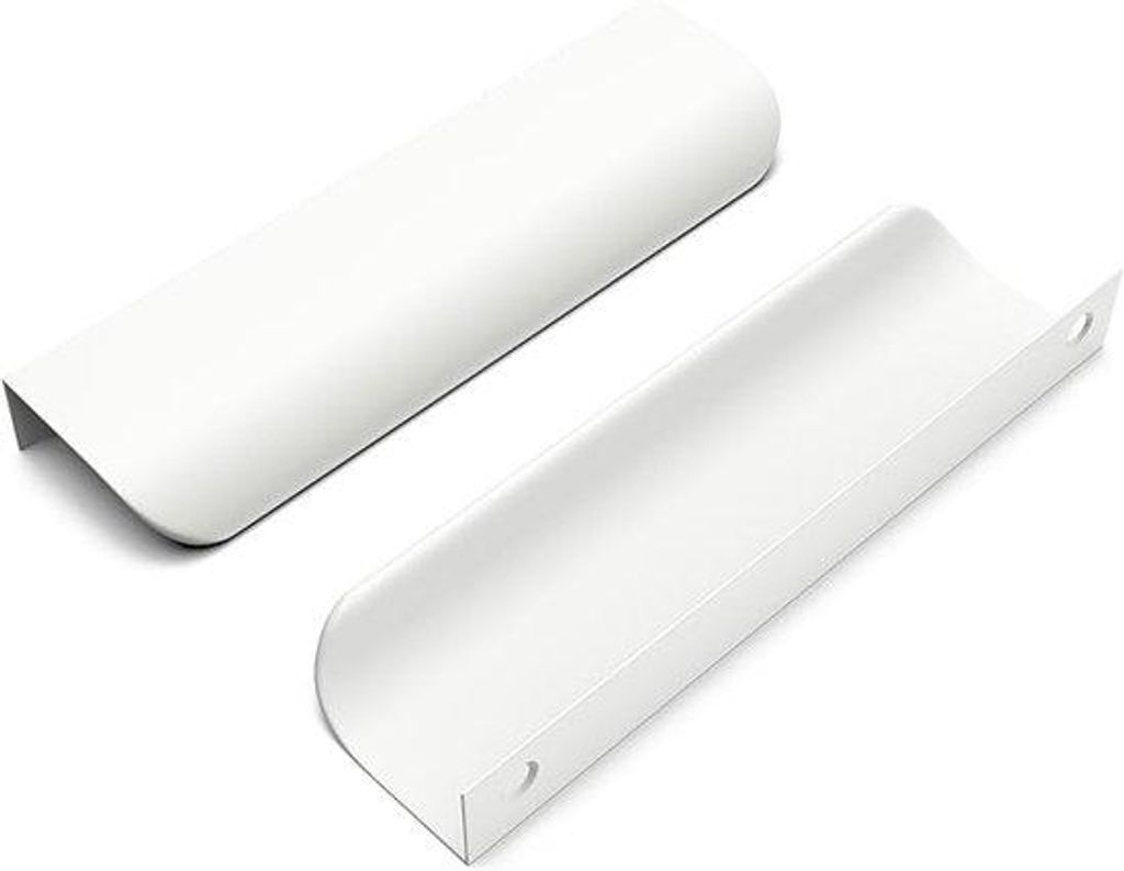 Versteckte Schubladen-Set 128 mm - Für Schränke, Möbel und Küchen - Weiss
