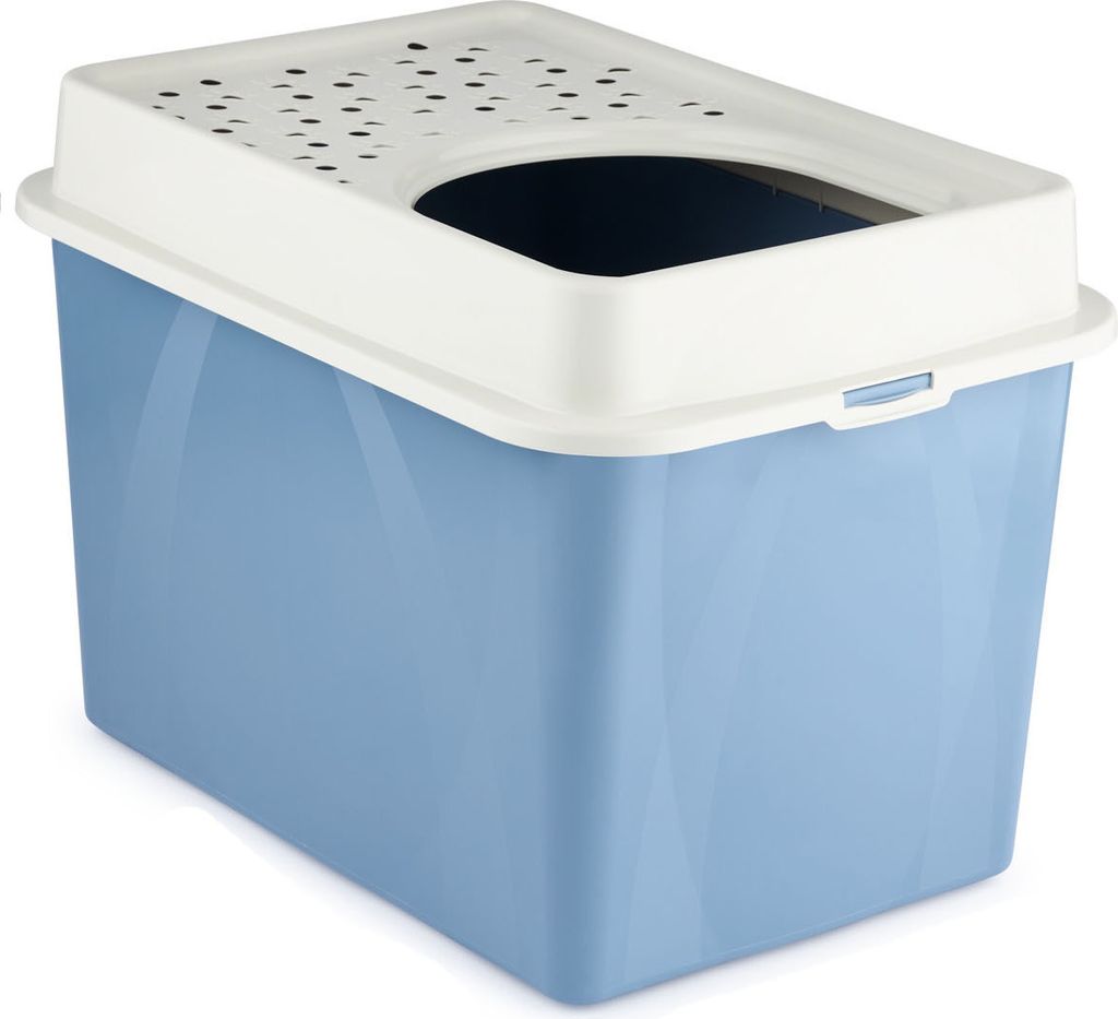 Katzentoilette oben offen Eco BERTY, Farbe:Horizon blau
