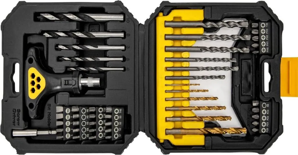 Set de perçage et vissage mixte VITO 50 accessoires pour tous matériaux