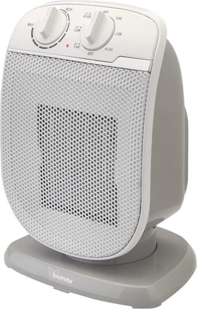 Radiateur soufflant céramique Bimar HP118 oscillant pour chambre et salon