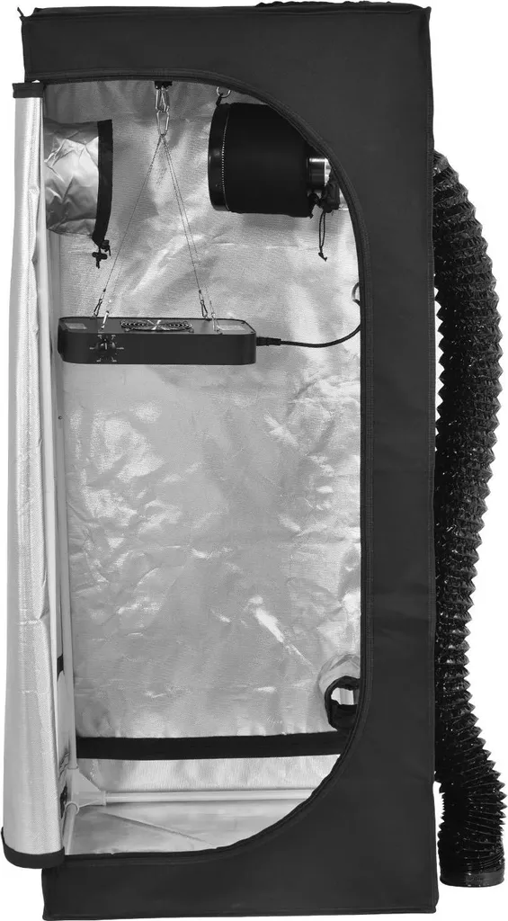 Pack jardinage intérieur Growbox 120cm pour fleurs et herbes maison