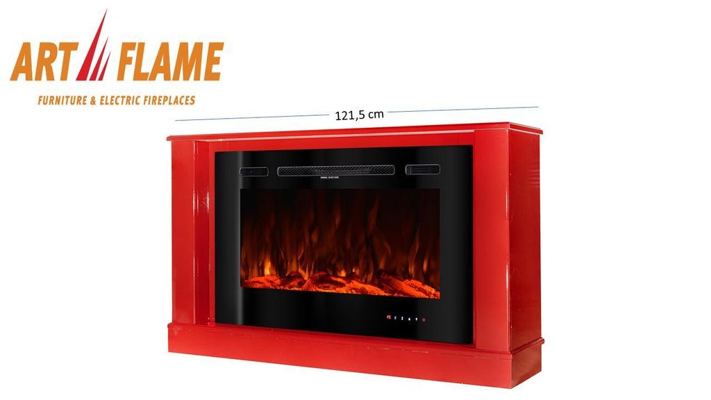 ART FLAME Elektrischer Kamin Bernard mini lux & Adeli, 725x1215x300 mm, 1500W