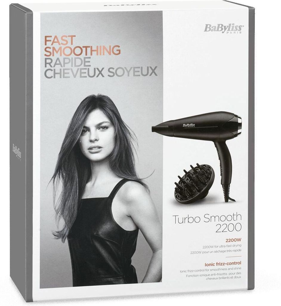 BaByliss D572DE Suszarka do włosów 2200 W Czarny Zdjęcie produktu 3