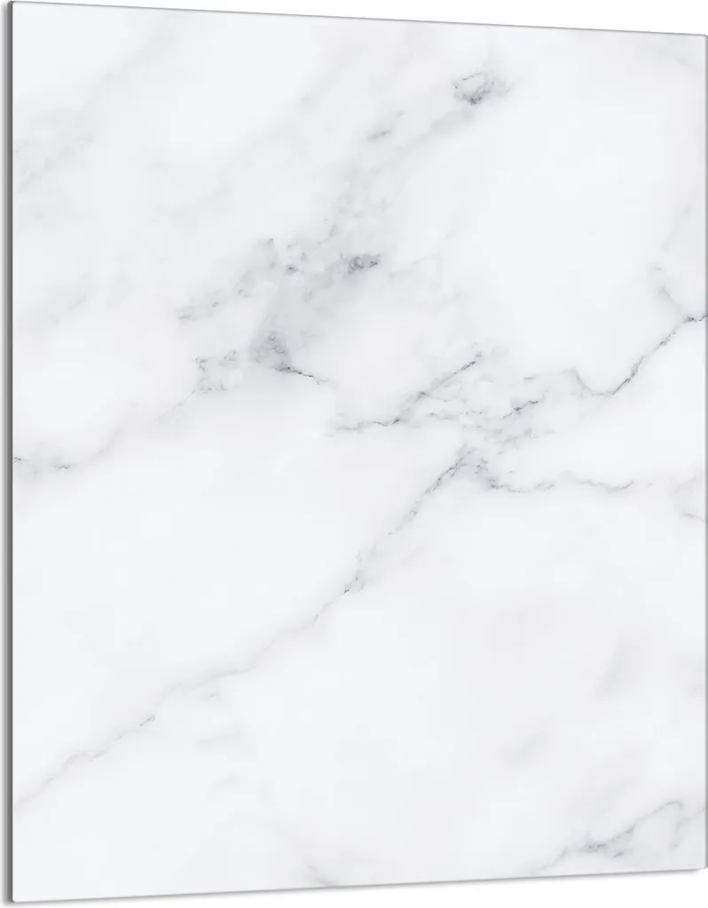 Piastra di copertura del piano cottura 40x52 Coperchio del piano cottura in ceramica Paraspruzzi Piatto in vetro Tagliere decorativo, marmo bianco