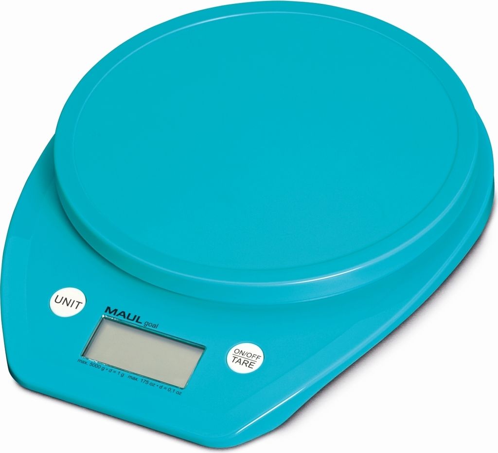 Briefwaage Maulgoal 5000g hellblau Packung mit 12 Stück