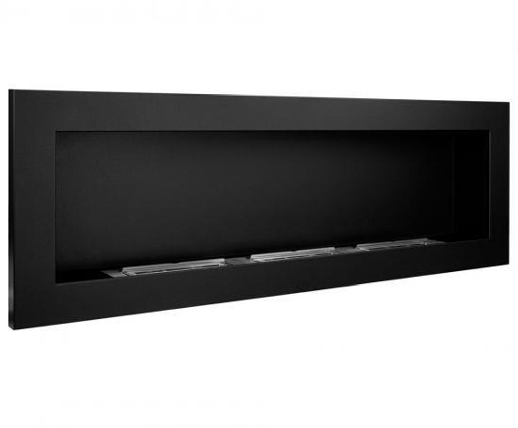 Camino a bioetanolo 1200x400 mm. Biocamino 120cm nero con Immagine del prodotto 