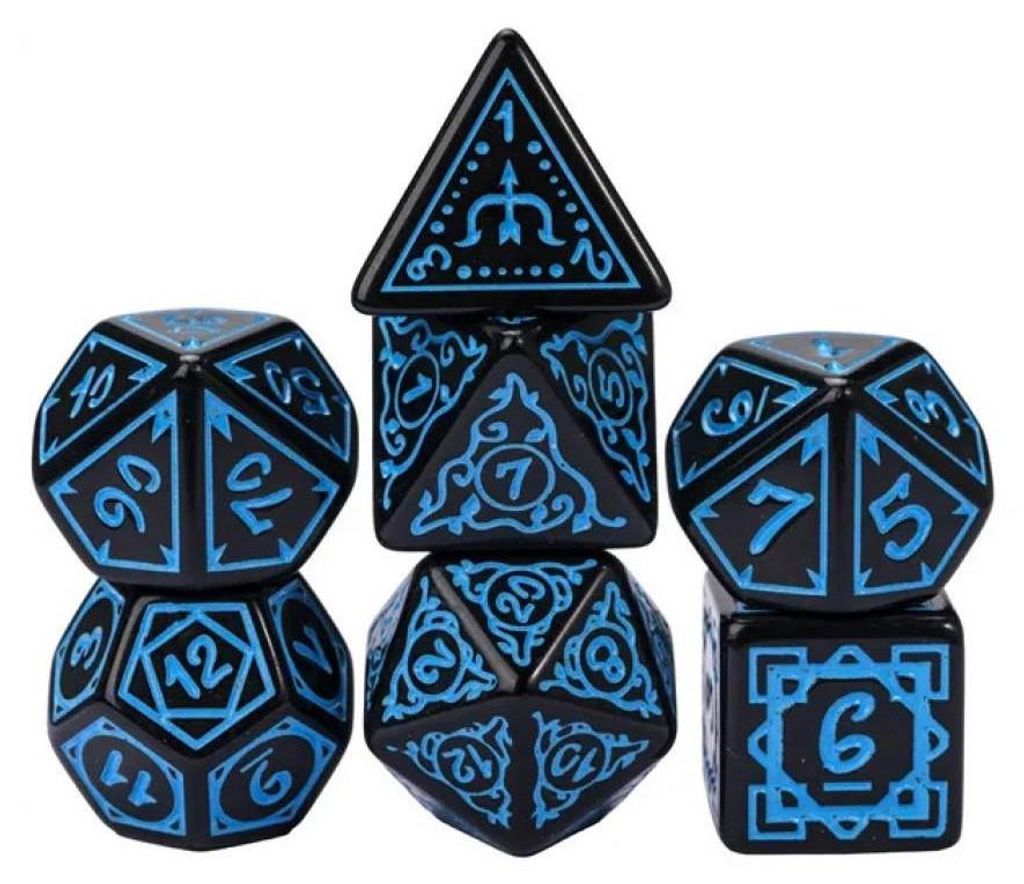 Foam Brain Games Würfel Cryptic Knots Ocean Set für Rollenspiele