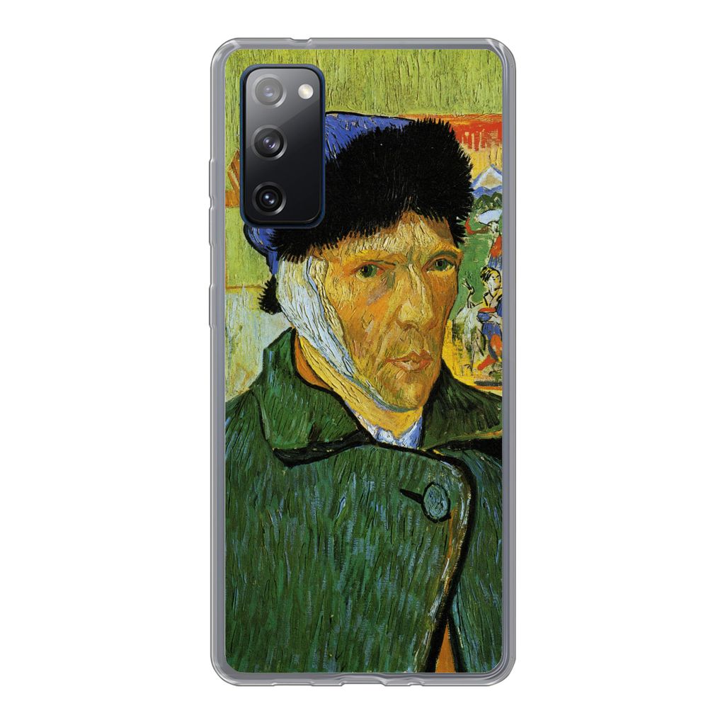 MuchoWow Handyhülle Schutzhülle Hülle für Samsung Galaxy S20 FE Selbstbildnis mit verbundenem Ohr - Vincent van Gogh Silikon Softcase Handy H...