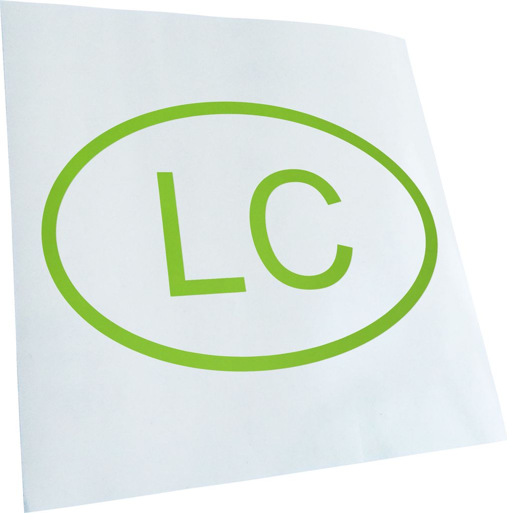 Kiwistar - Autoaufkleber - St. Lucia LC Heckscheibe - Aufkleber für Auto Kfz Fahrrad, LKW, Truck Mofa