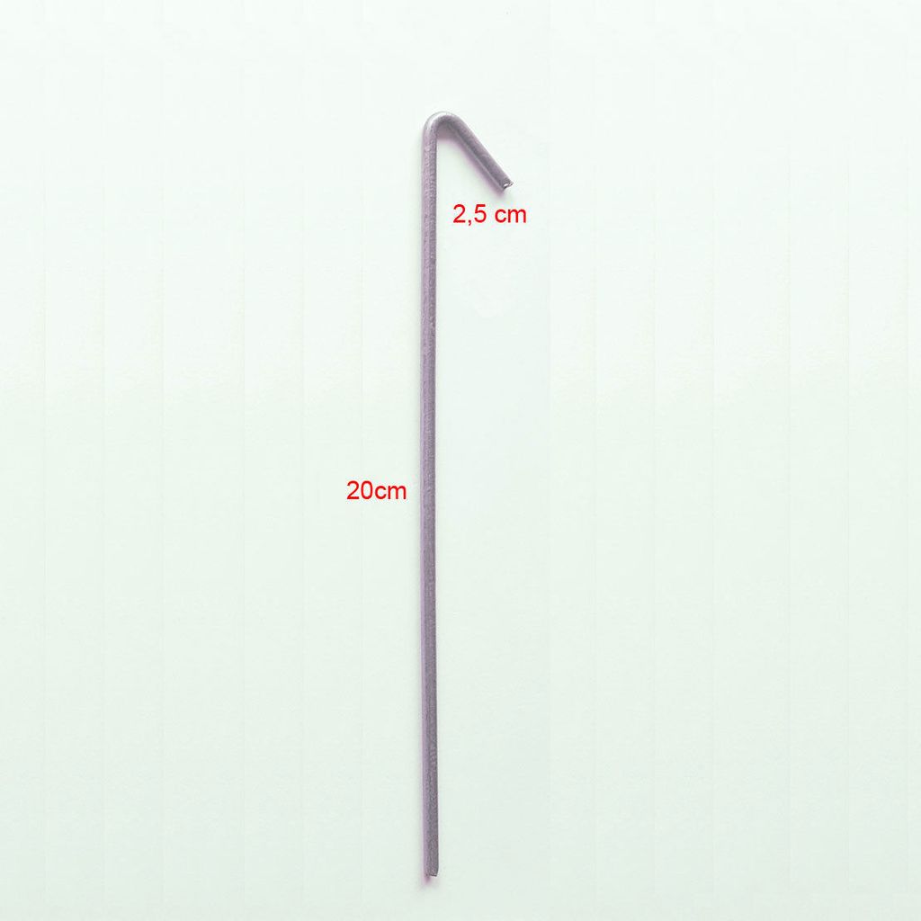 50x Heringe Zeltheringe 20cm aus verzinkt Stahl-Zeltnagel-Erdnagel-Zeltheringset 