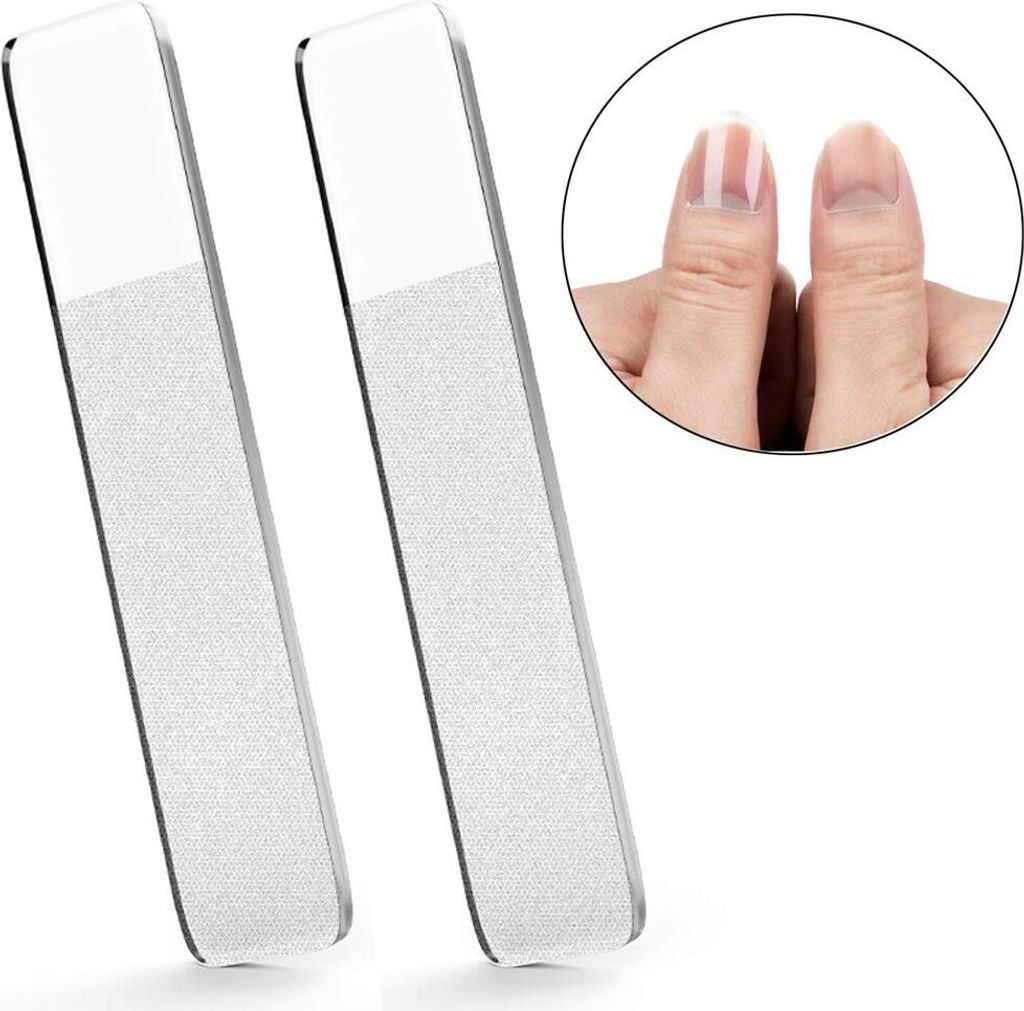 COOL-I Nano-Glasnagelfeile – 2 Stück für Naturnägel, Babys & Pediküre