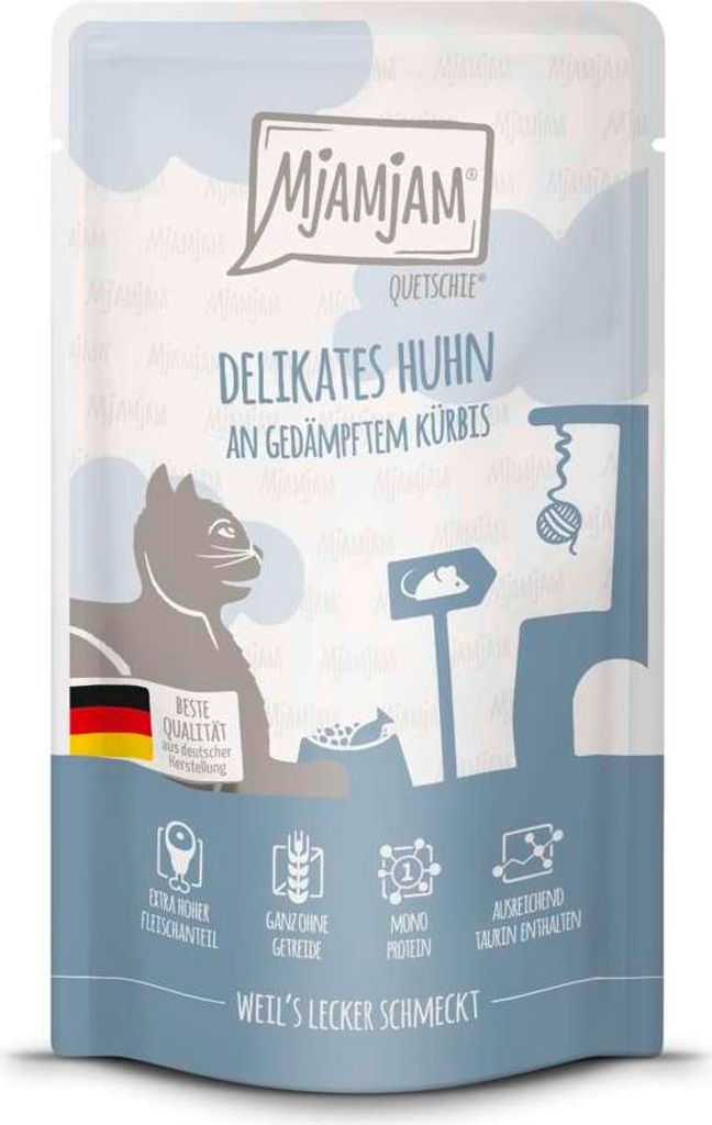 MjAMjAM 125gx12 Quetschie Huhn & Kürbis Cat