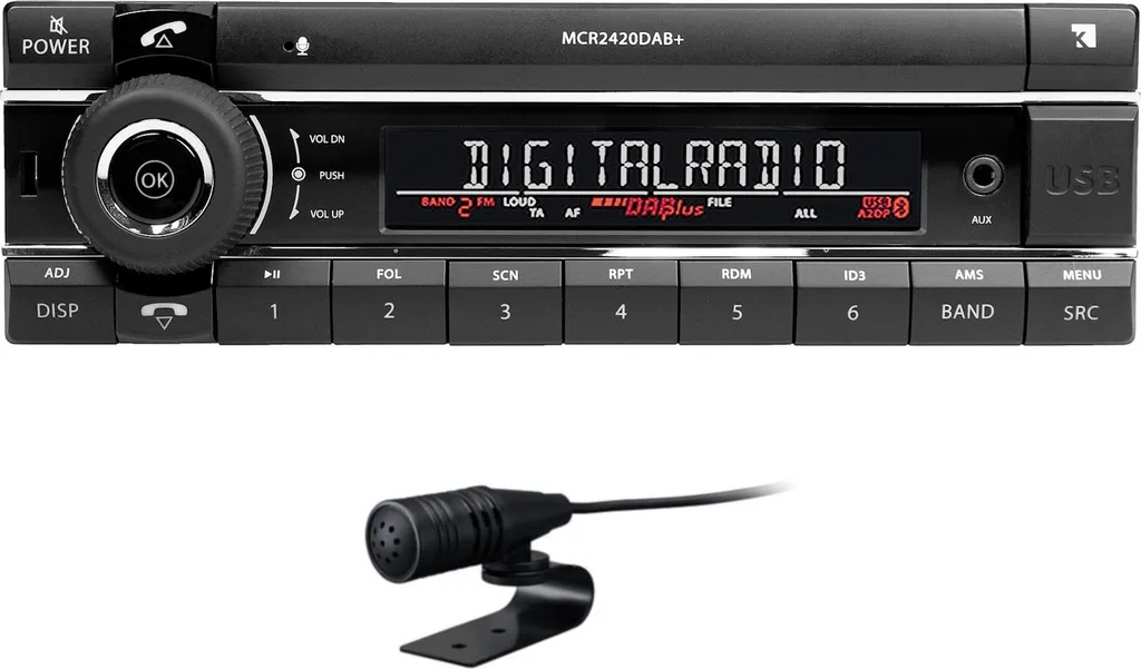 Kienzle MCR 2420 DAB+ Radio Camion 24V Bluetooth USB sans CD d'Origine