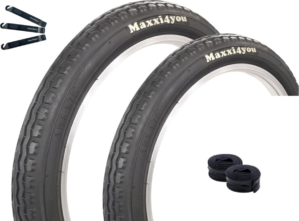 maxxi4you 2 x pneumatici HY-145 in nero 47-355 (18" x 1,75) Immagine del prodotto 