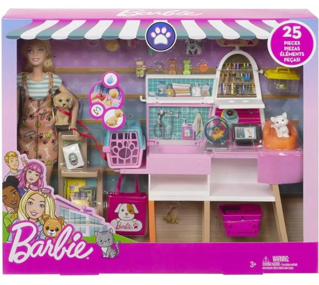 Barbie Animalerie Coffret Complet : Occupez vos Enfants avec 4 Animaux