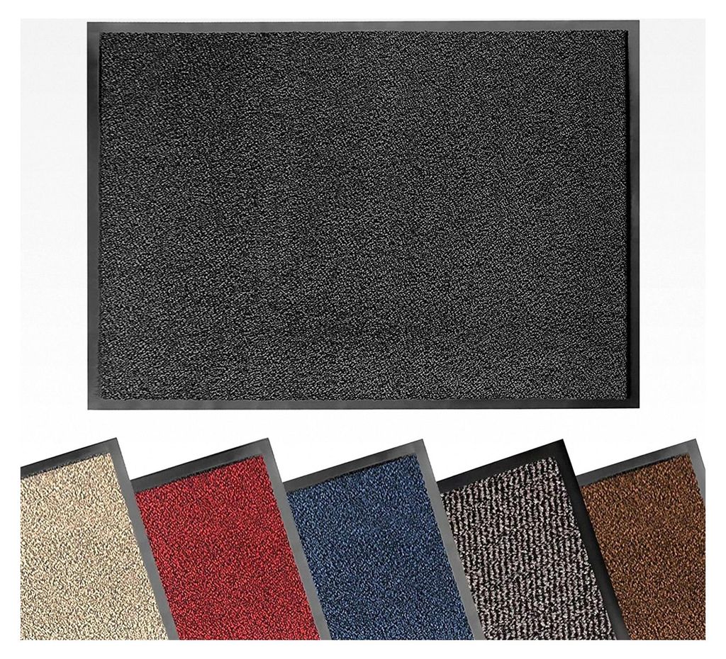 Schmutzfangmatte 80 x 120 cm - Sky Fußmatte - Türmatte für Innen- und Außenbereich - Sauberlaufmatte für Flur und Eingangsbereich (Anthrazit)