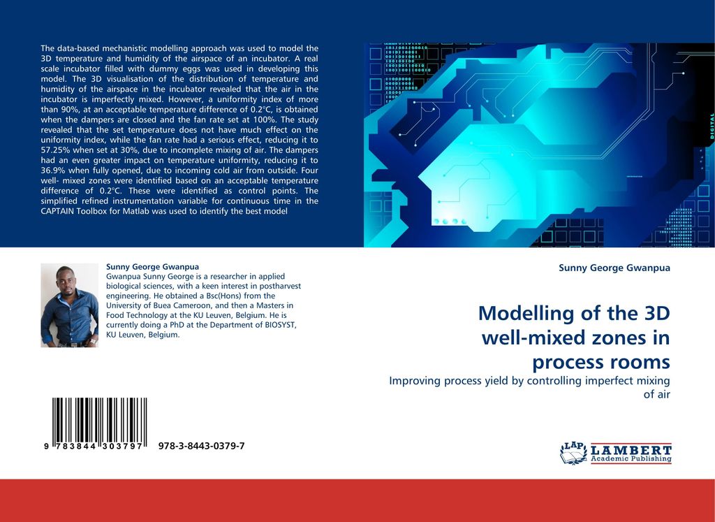 Modelling of the 3D well-mixed zones in process rooms