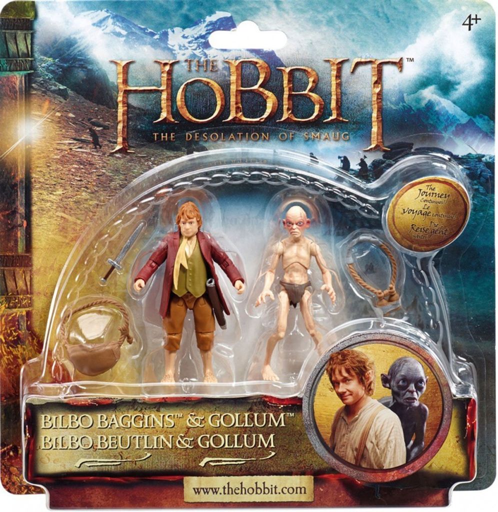 The Hobbit - Bilbo Beutlin & Gollum 2er-Figurenset